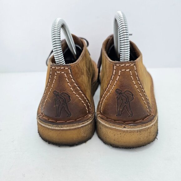 Clarks | Desert Trek brown leather boho gumsole shoes | WMS 7 - Picture 6 of 10